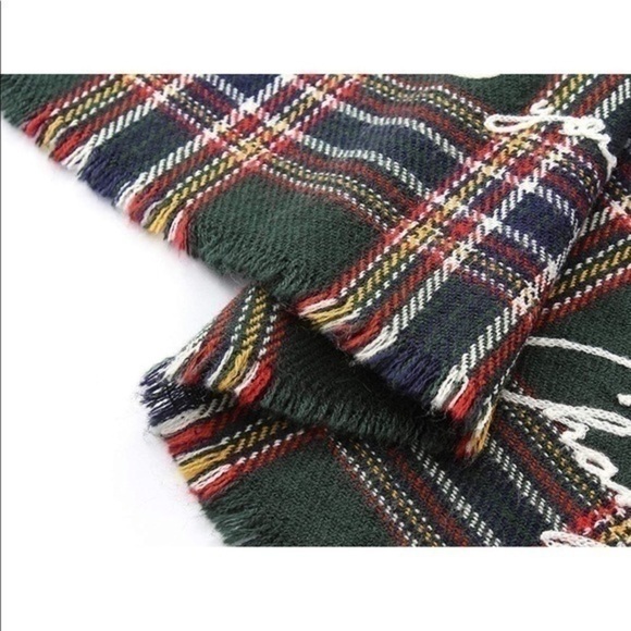 Plaid Oversized Chunky Soft Blanket Scarf - Picture 5 of 9